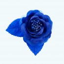 2.5" Diameter Single Satin Rose 1X12 | Royal Blue 2.5" Diameter Single Satin Rose 1X12 | Royal Blue